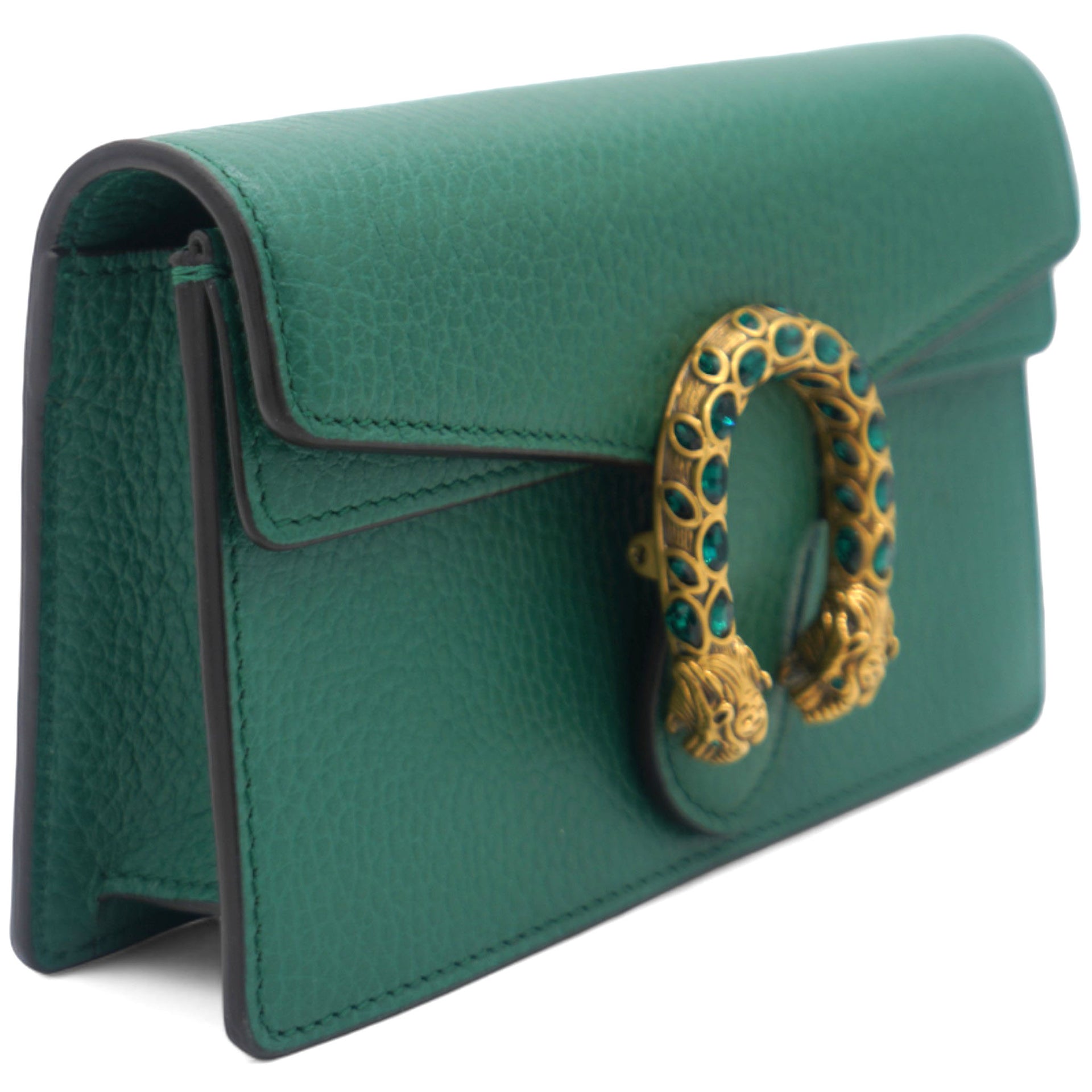 Calfskin Super Mini Dionysus Shoulder Bag Emerald