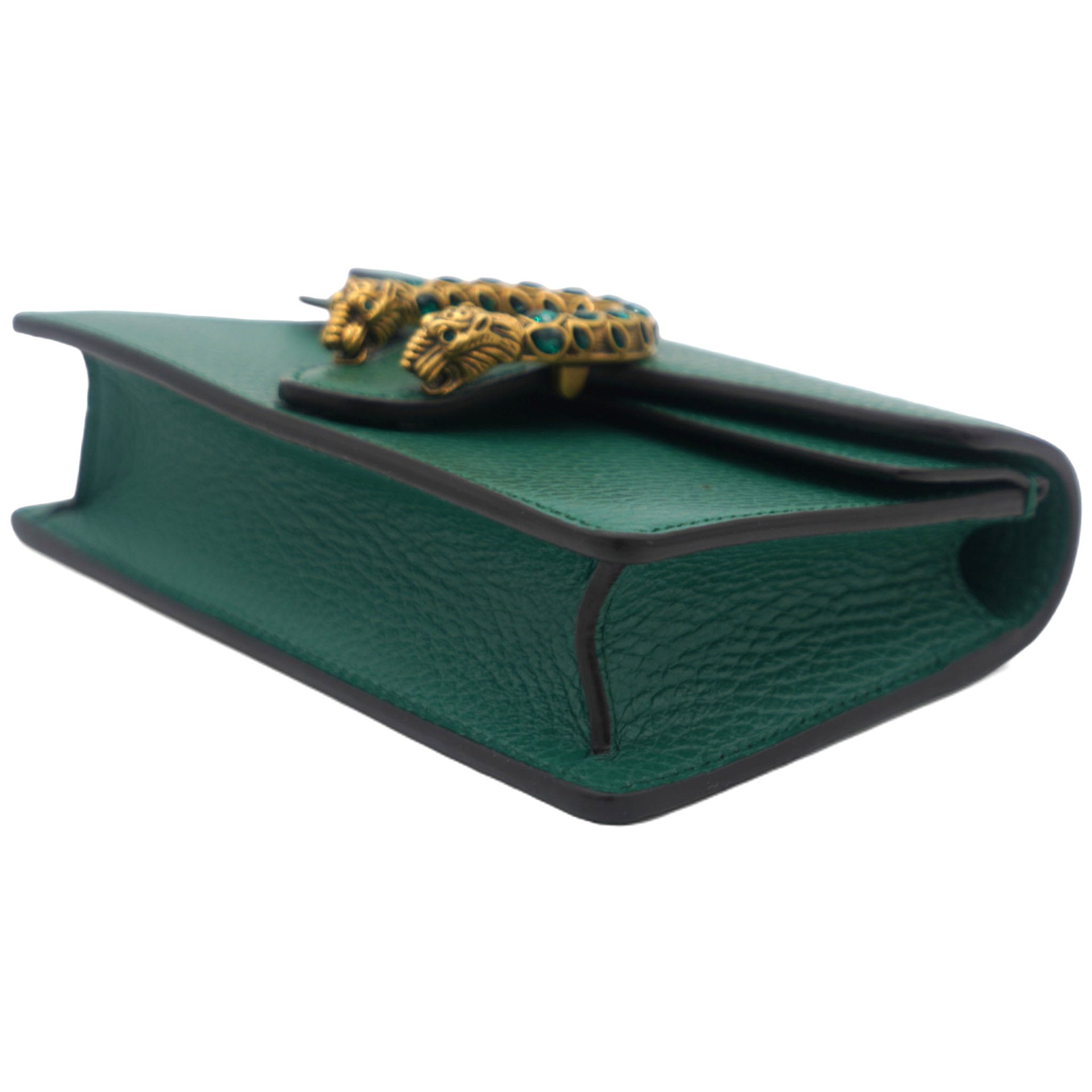 Calfskin Super Mini Dionysus Shoulder Bag Emerald