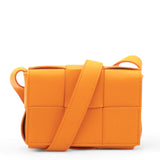 Maxi Intrecciato Extra Mini Cassette Crossbody Bag Tangerine