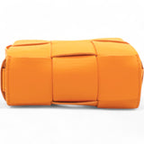 Maxi Intrecciato Extra Mini Cassette Crossbody Bag Tangerine