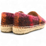 Tweed CC Espadrilles Brown Pink Size37