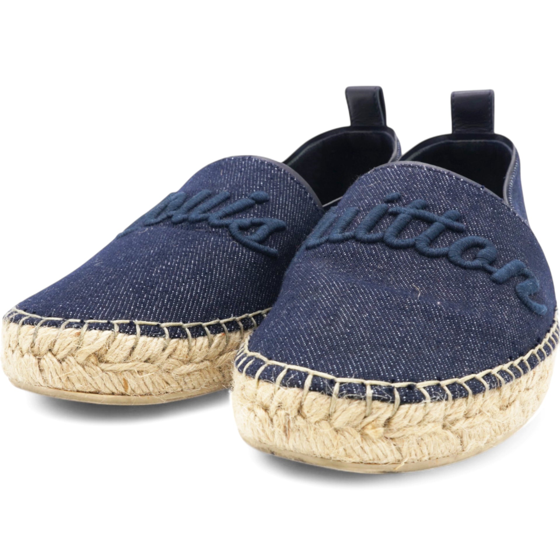 Canvas Waterfall Espadrille Flats Marine Size36