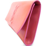 Textured Patent Monogram Large Belle De Jour Clutch Pink