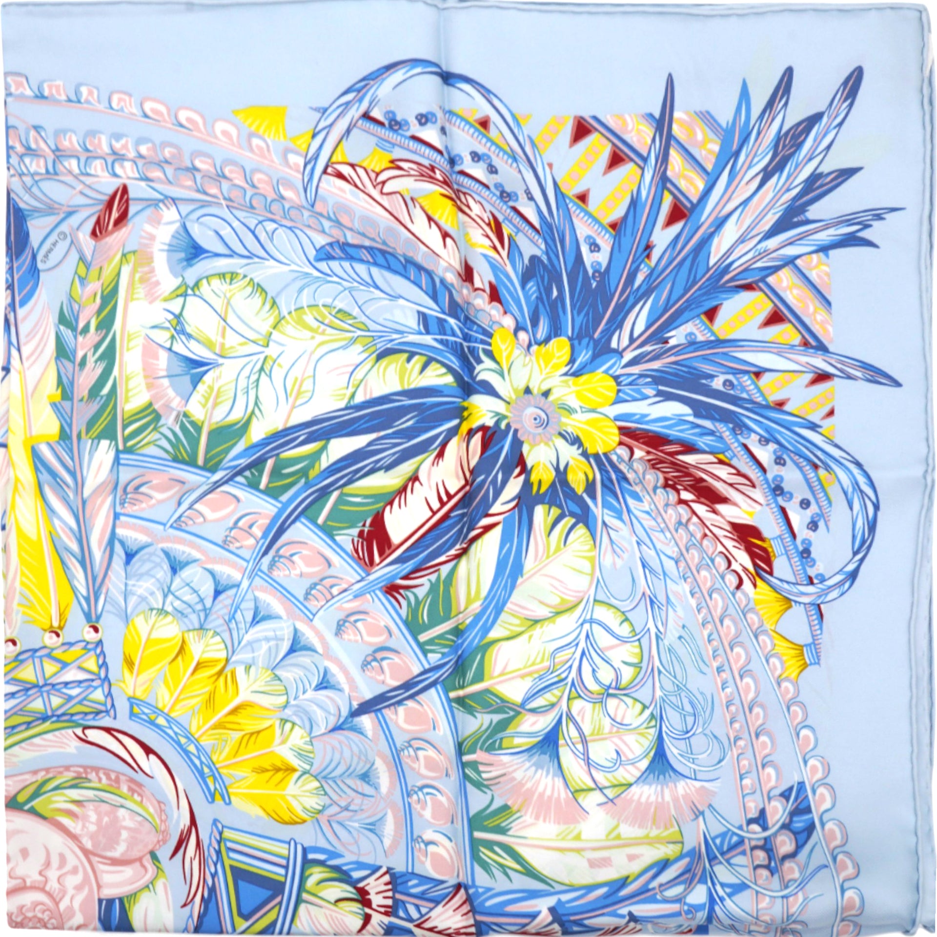 “Dans Pacifique” Silk Scarf 90