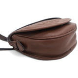 Heritage Shoulder Bag Leather Brown Ladies