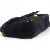 Velvet Matelasse Mini GG Marmont Shoulder Bag Black