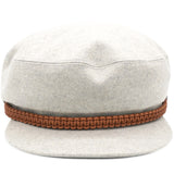 Cashmere Swift Womens Deauville Cap Gris Flanelle Gold Size58