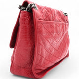 Crinkled Matelasse Monogram Medium Niki Chain Satchel Rouge Eros