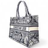 Canvas Embroidered Medium Dioriviera Toile De Jouy Book Tote