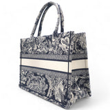 Canvas Embroidered Medium Dioriviera Toile De Jouy Book Tote