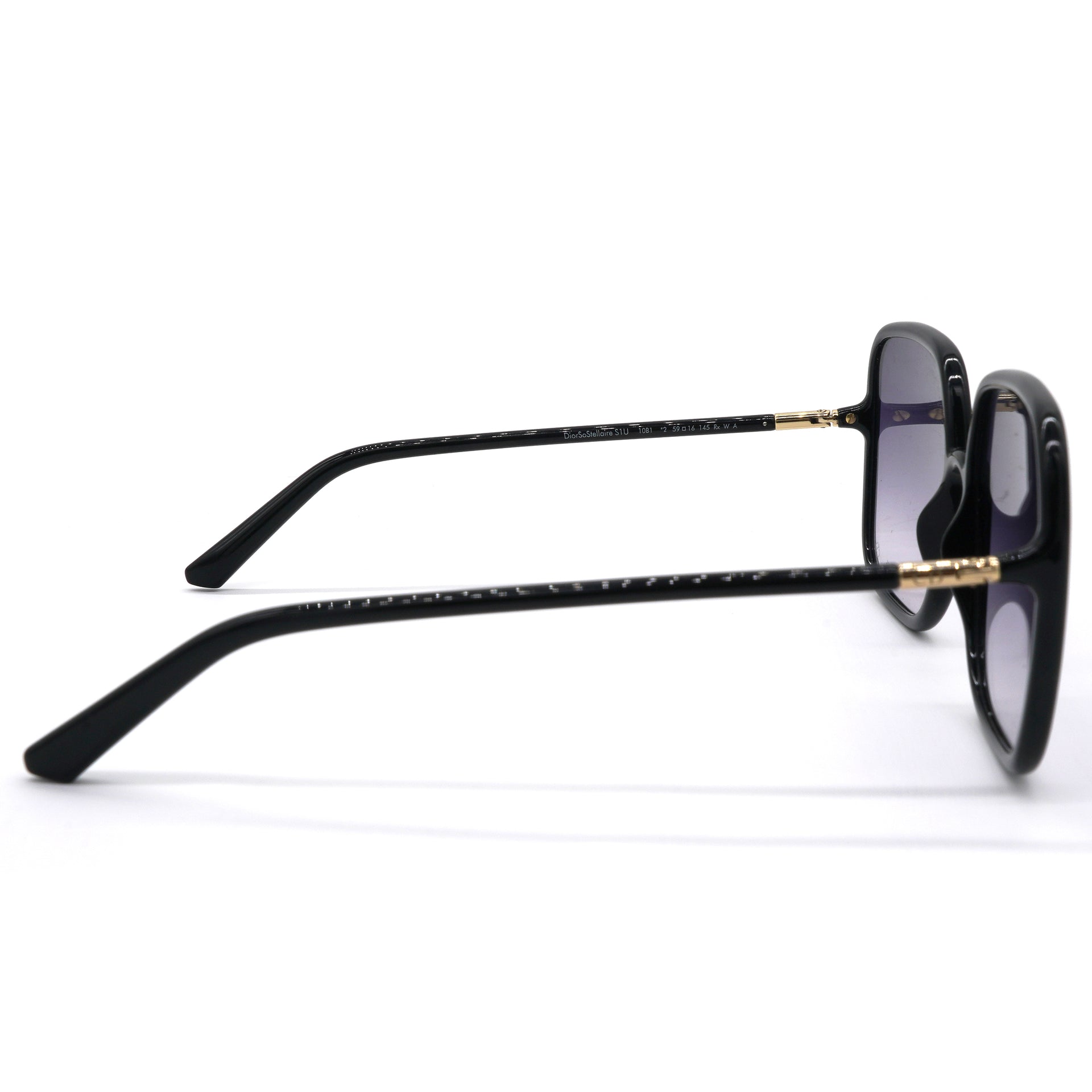 Black Dior Stellaire Square Tinted Glasses