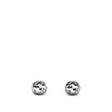 Double G Sterling Silver Stud Earrings