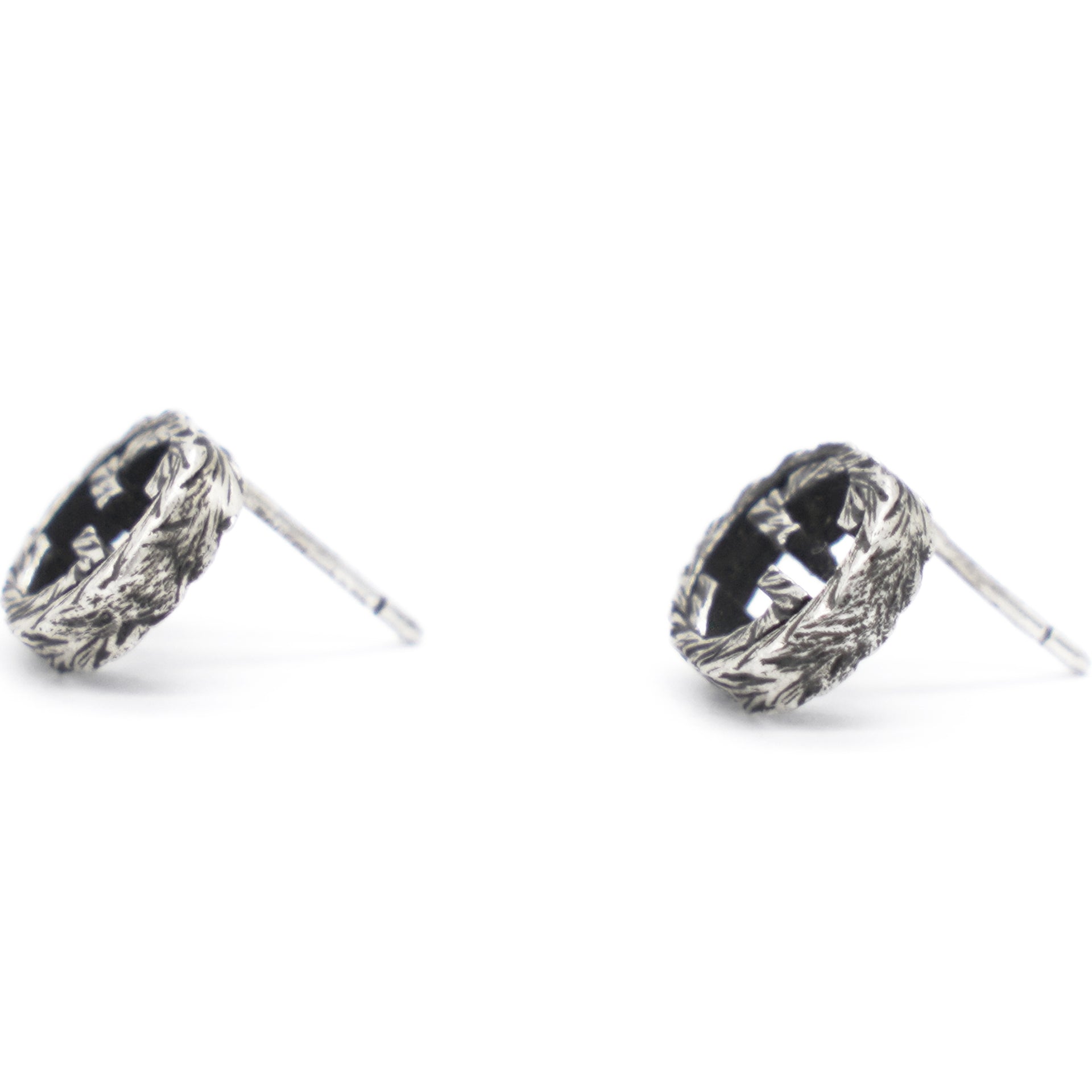 Double G Sterling Silver Stud Earrings