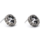 Double G Sterling Silver Stud Earrings