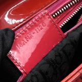 Patent Cannage Large Lady Dior Red