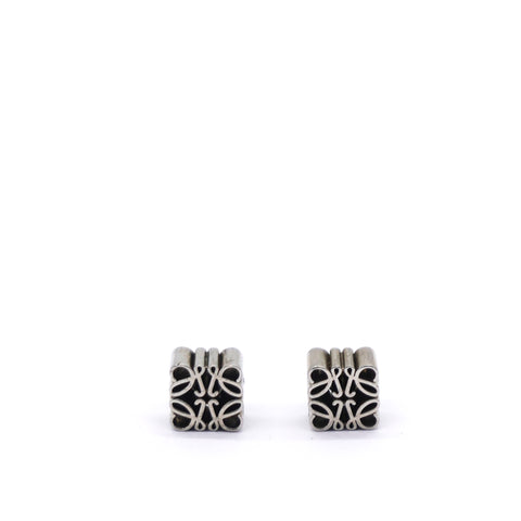 Anagram sterling silver stud earrings