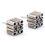 Anagram sterling silver stud earrings