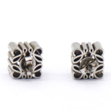 Anagram sterling silver stud earrings