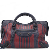 Cuir Arena Striped Classic Hardware City Bleu Nuit Rouge