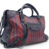 Cuir Arena Striped Classic Hardware City Bleu Nuit Rouge