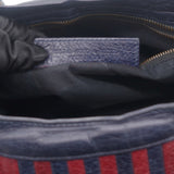 Cuir Arena Striped Classic Hardware City Bleu Nuit Rouge