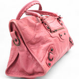 Agneau Arena Cagole City Handbag Pink