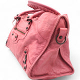 Agneau Arena Cagole City Handbag Pink