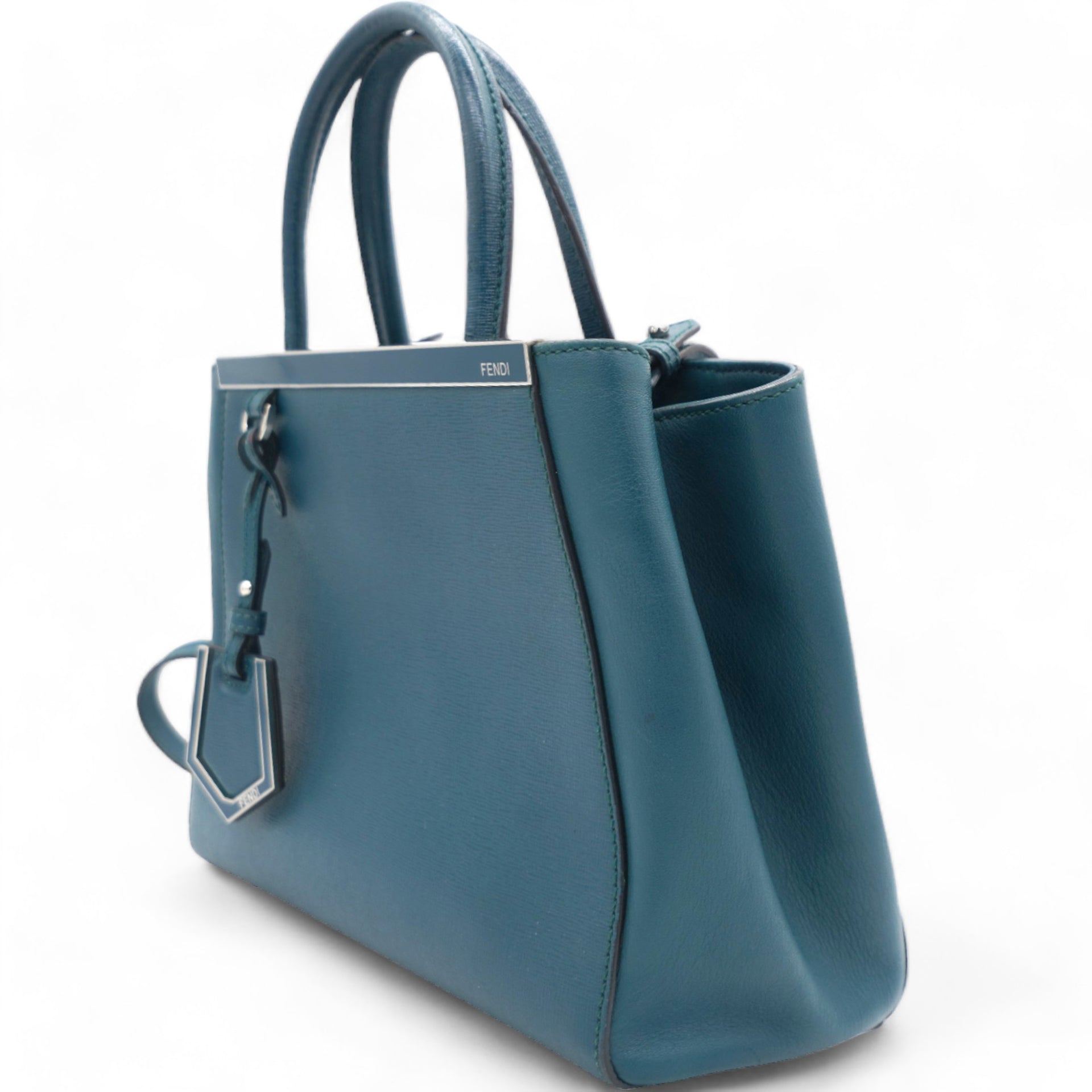 Vitello Elite Petite 2Jours Tote Blue Cobalto