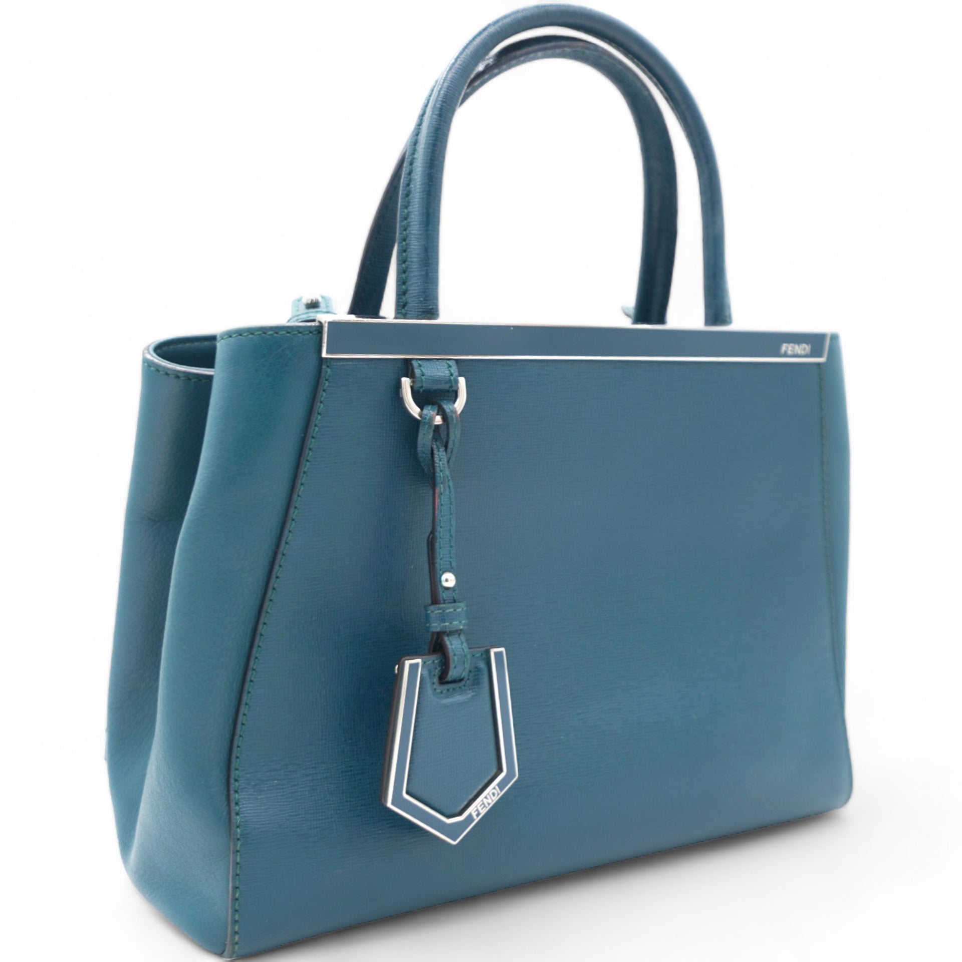 Vitello Elite Petite 2Jours Tote Blue Cobalto