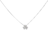 18K White Gold Diamond Small Frivole Pendant Necklace