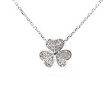 18K White Gold Diamond Small Frivole Pendant Necklace