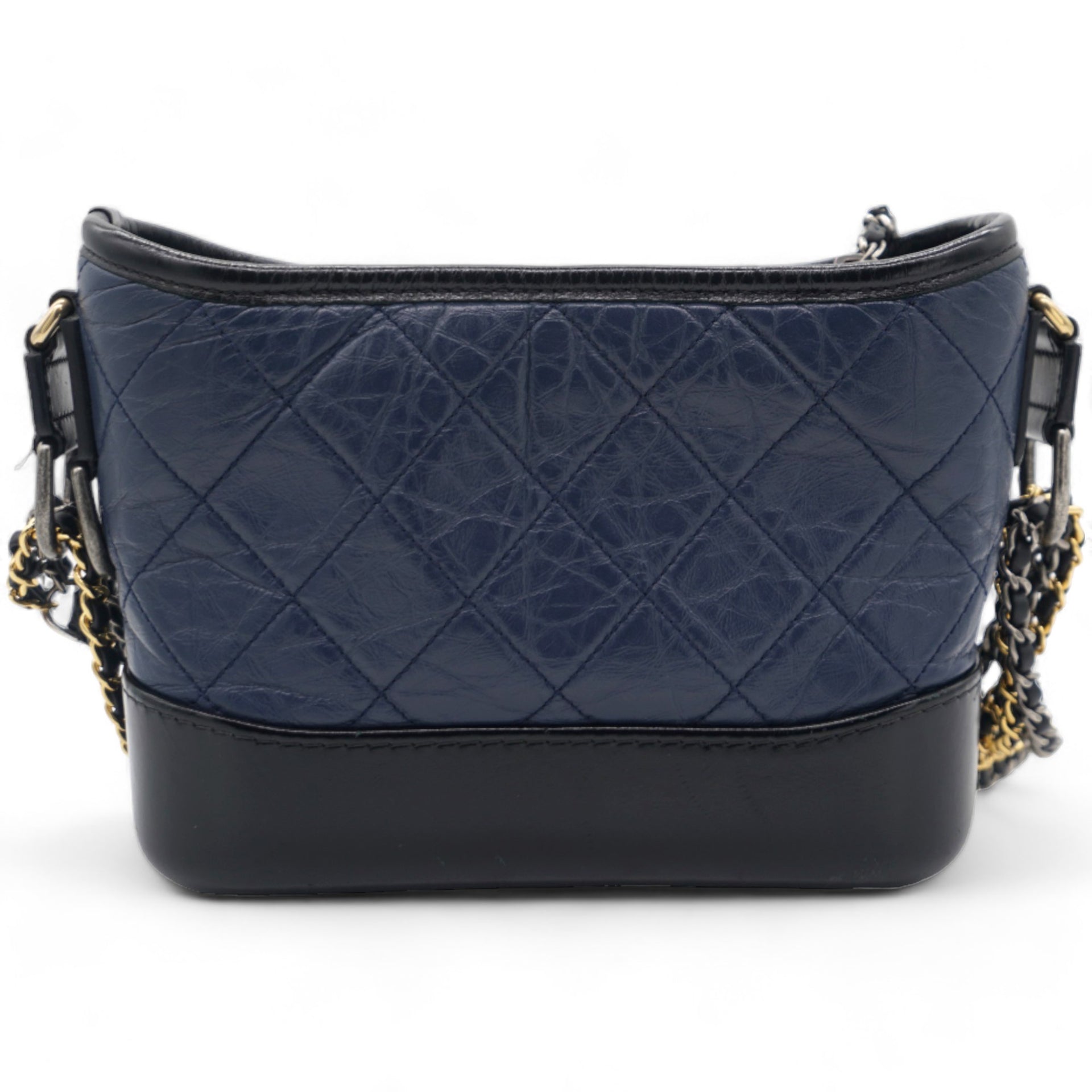 Aged Calfskin Quilted Small Gabrielle Hobo