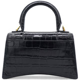 Black Xs Hourglass Top Handle Bag In 1000 Black