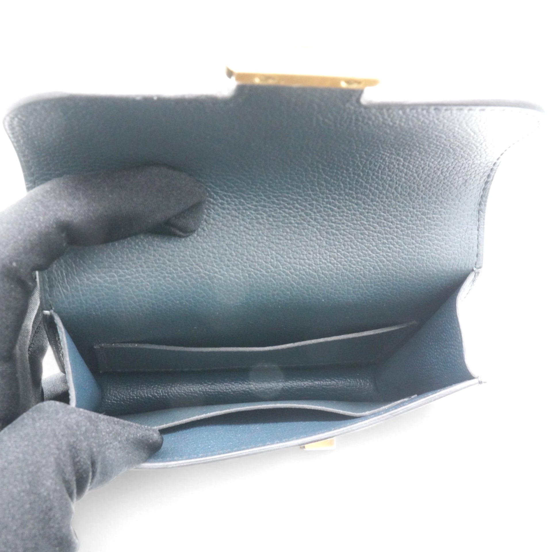 Evercolor Constance Slim Wallet Dark Green