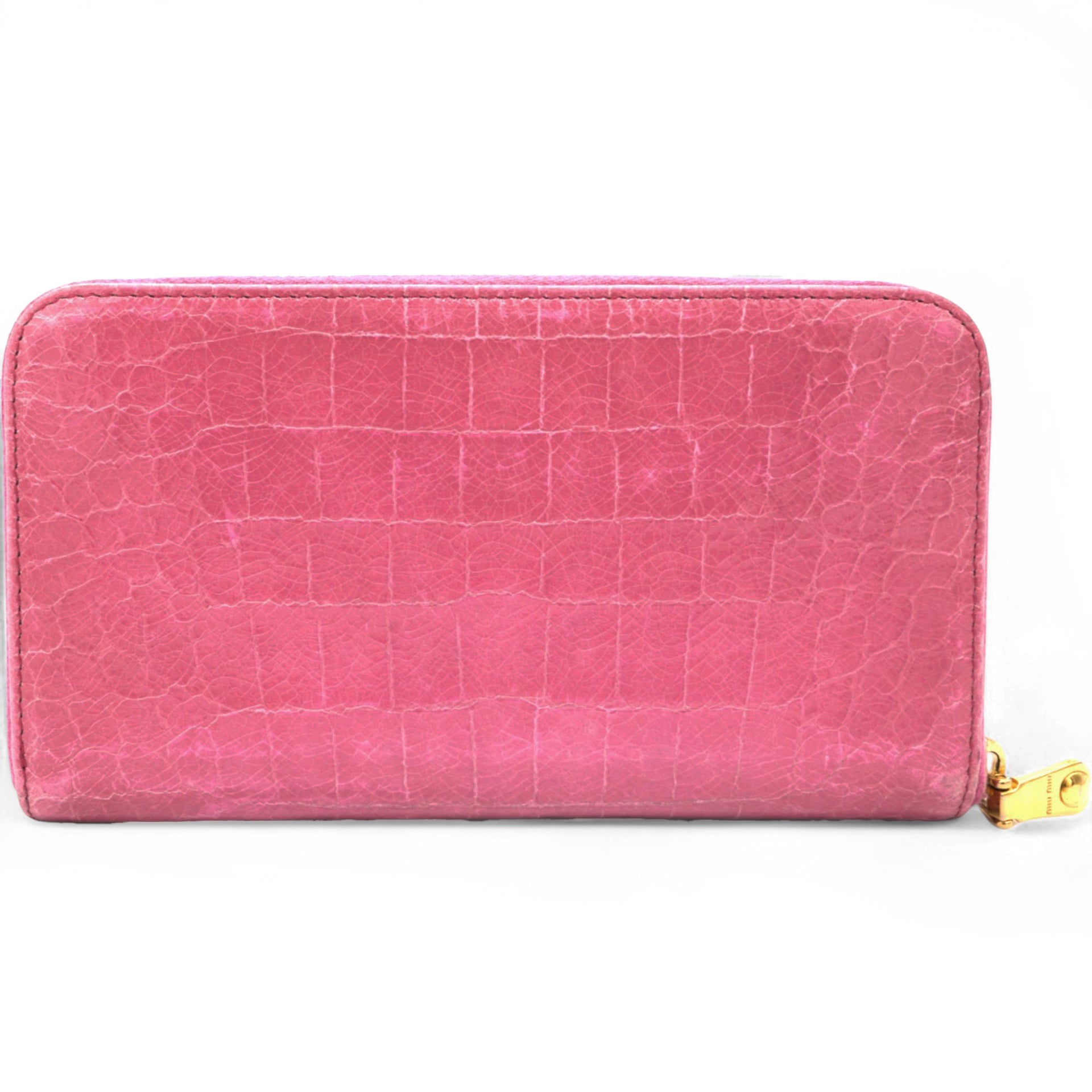 Embossed Leather Continental Wallet