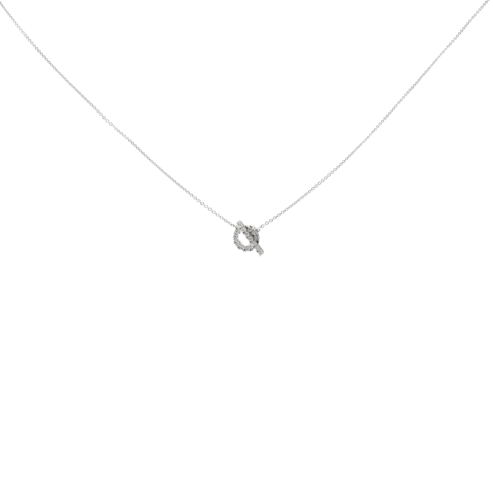 Finesse Pendant Diamond White Gold Necklace