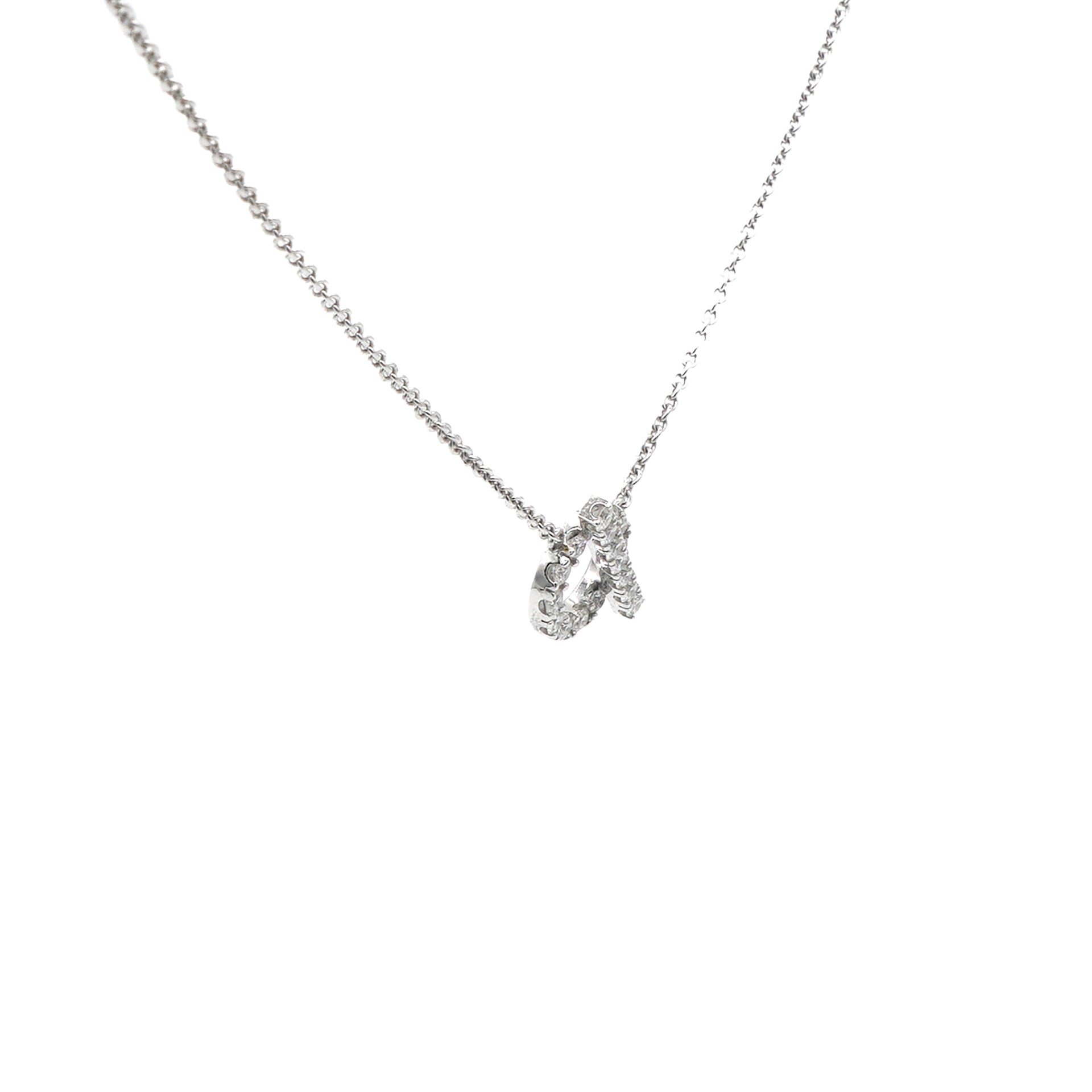 Finesse Pendant Diamond White Gold Necklace