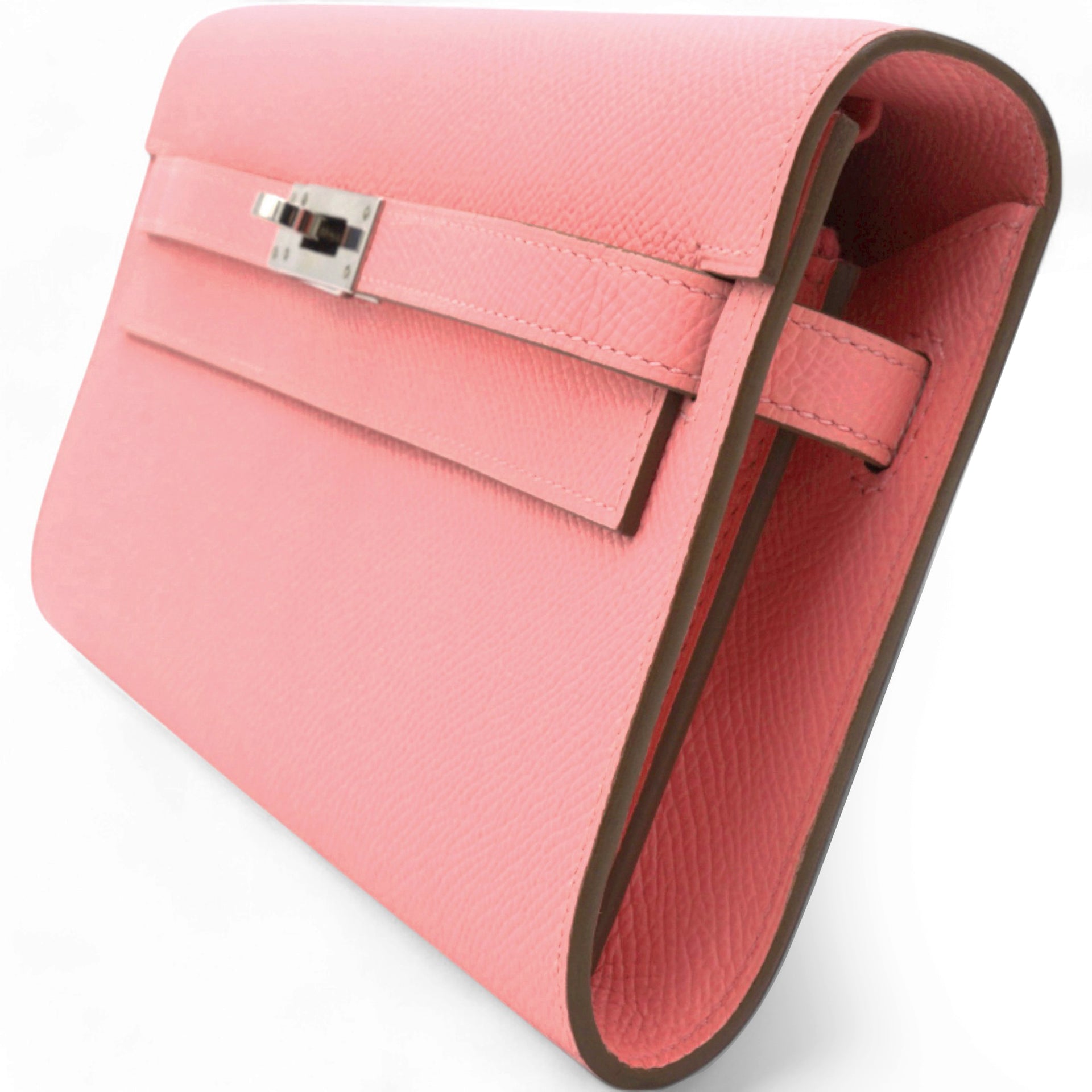 Epsom Kelly Wallet To Go Rose Confetti