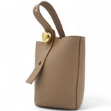 Mini Pebble Bucket bag in soft grained calfskin