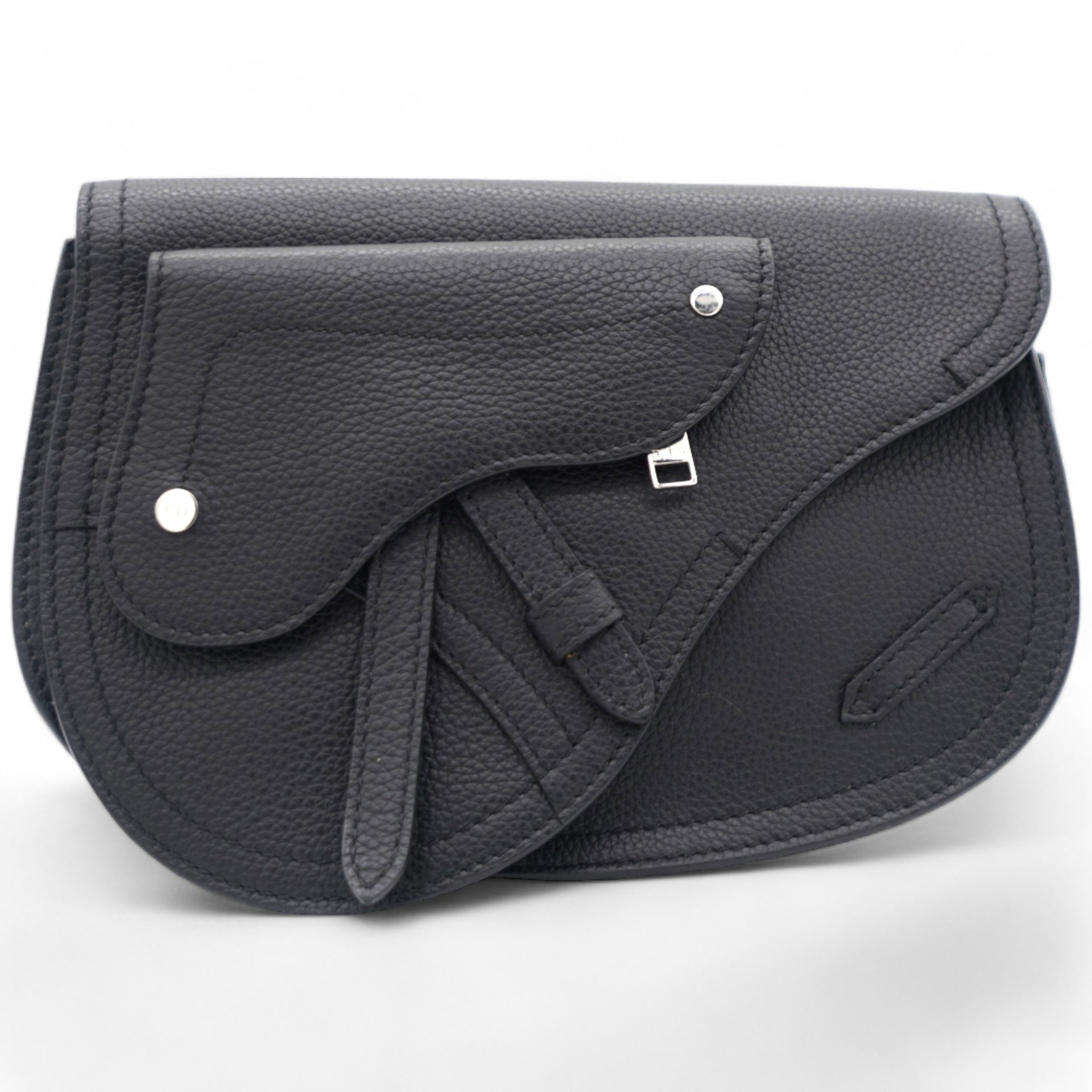 Dior black calfskin messenger bag online