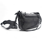 Agneau Arena Le Cagole XS Flap Crossbody Black