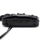 Agneau Arena Le Cagole XS Flap Crossbody Black