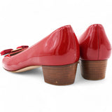 Red Patent Leather Vara Double Bow Pumps Size 8/39