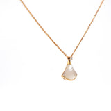 18K Yellow Gold Diamond Mother of Pearl Small Divas' Dream Pendant Necklace