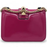 Vitello Mini Glam Lock Rockstud Flap Fuxia