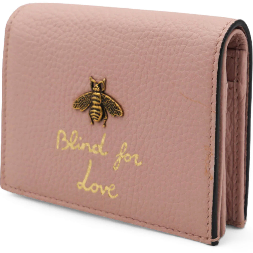 Cellarius Calfskin Blind for Love Animalier Card Case Perfect Pink