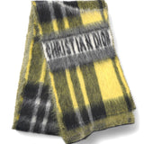 Printed Scarf in Yellow and Black