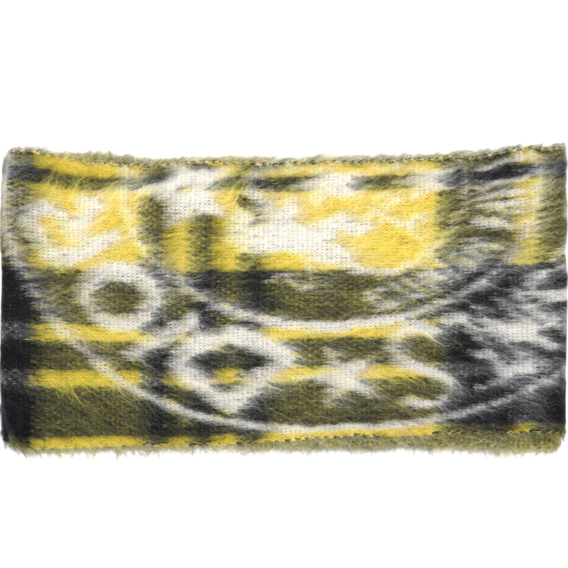 Printed Scarf in Yellow and Black