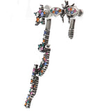 Palladium Crystal J'adior Earrings Multicolor