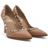 Rockstud Pointed Pump In Pink Size36.5